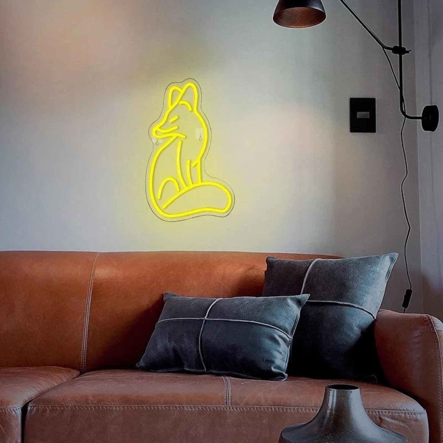 Red Cartoon Fox Led Neon Sign For Room Wall Cafe Home Decor | Shineneon