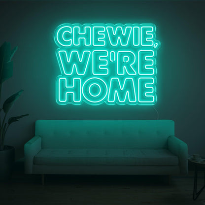 Red Chewie Were Home Led Neon Sign For Home Decor | Shineneon