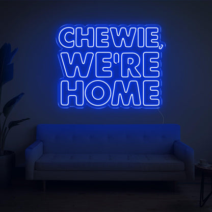 Red Chewie Were Home Led Neon Sign For Home Decor | Shineneon