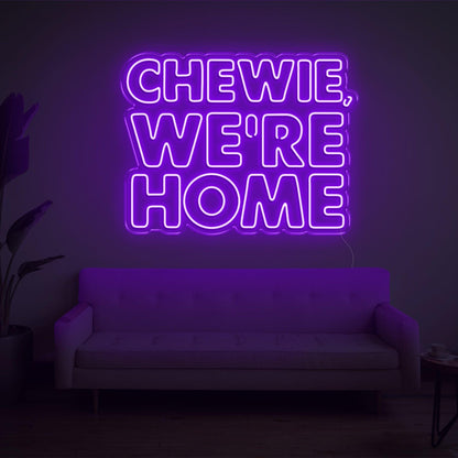 Red Chewie Were Home Led Neon Sign For Home Decor | Shineneon