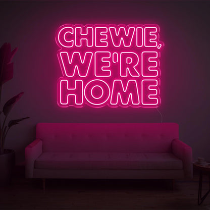 Red Chewie Were Home Led Neon Sign For Home Decor | Shineneon