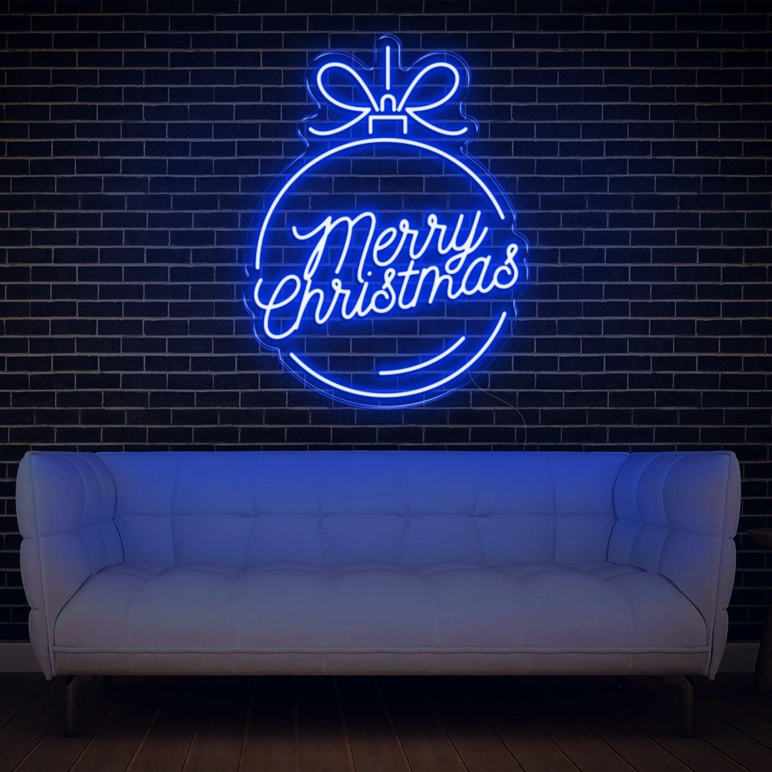 Red Christmas Ball Merry Christmas Led Neon Sign Indoor Wall Holiday Decor | Shineneon