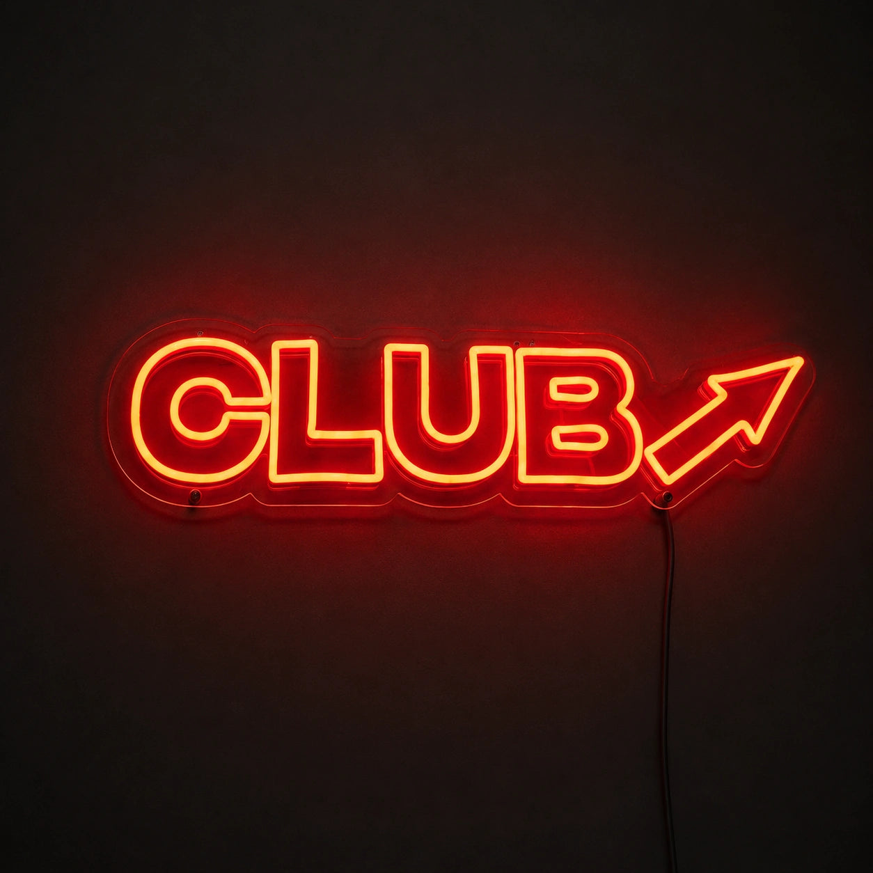 Red Club Arrow Neon Sign LED Neon Sign main product image