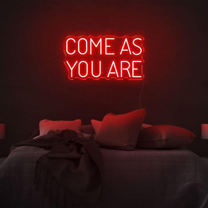 Red Come As You Are Bedroom Led Neon Sign | Shineneon