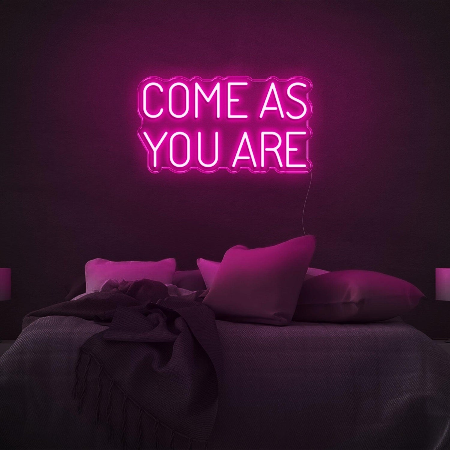 Red Come As You Are Bedroom Led Neon Sign | Shineneon