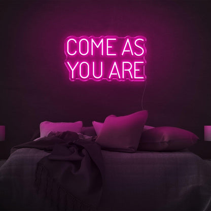 Red Come As You Are Bedroom Led Neon Sign | Shineneon