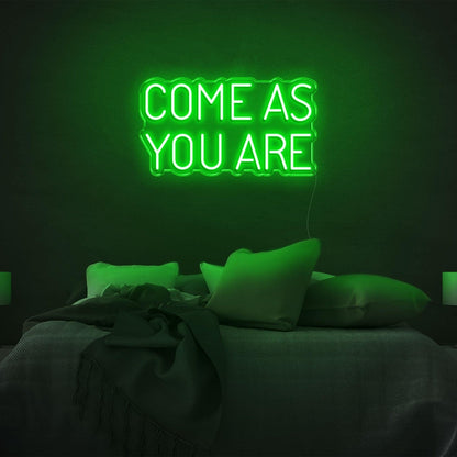 Red Come As You Are Bedroom Led Neon Sign | Shineneon