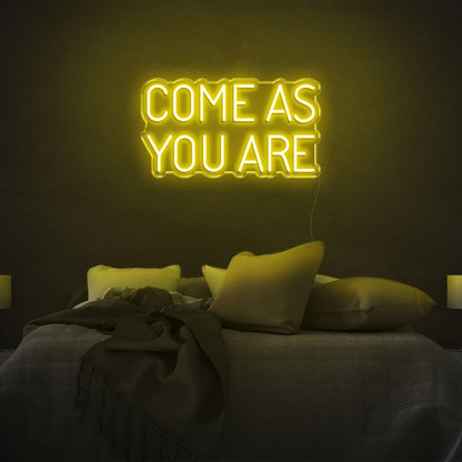 Red Come As You Are Bedroom Led Neon Sign | Shineneon