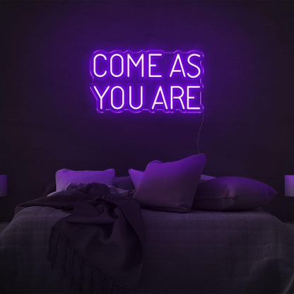 Red Come As You Are Bedroom Led Neon Sign | Shineneon