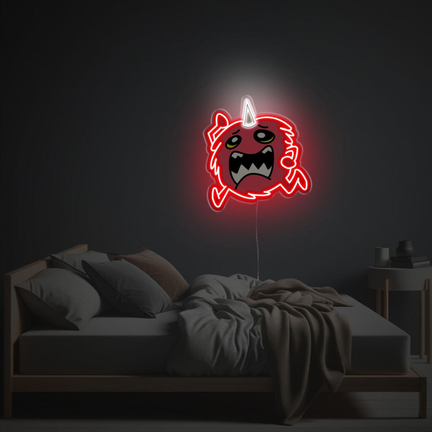 Red Crying Monster Led Neon Acrylic Artwork | Shineneon