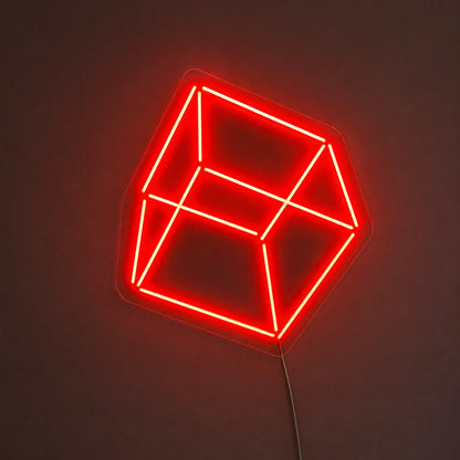 Red Cube Neon Sign LED Neon Sign main product image
