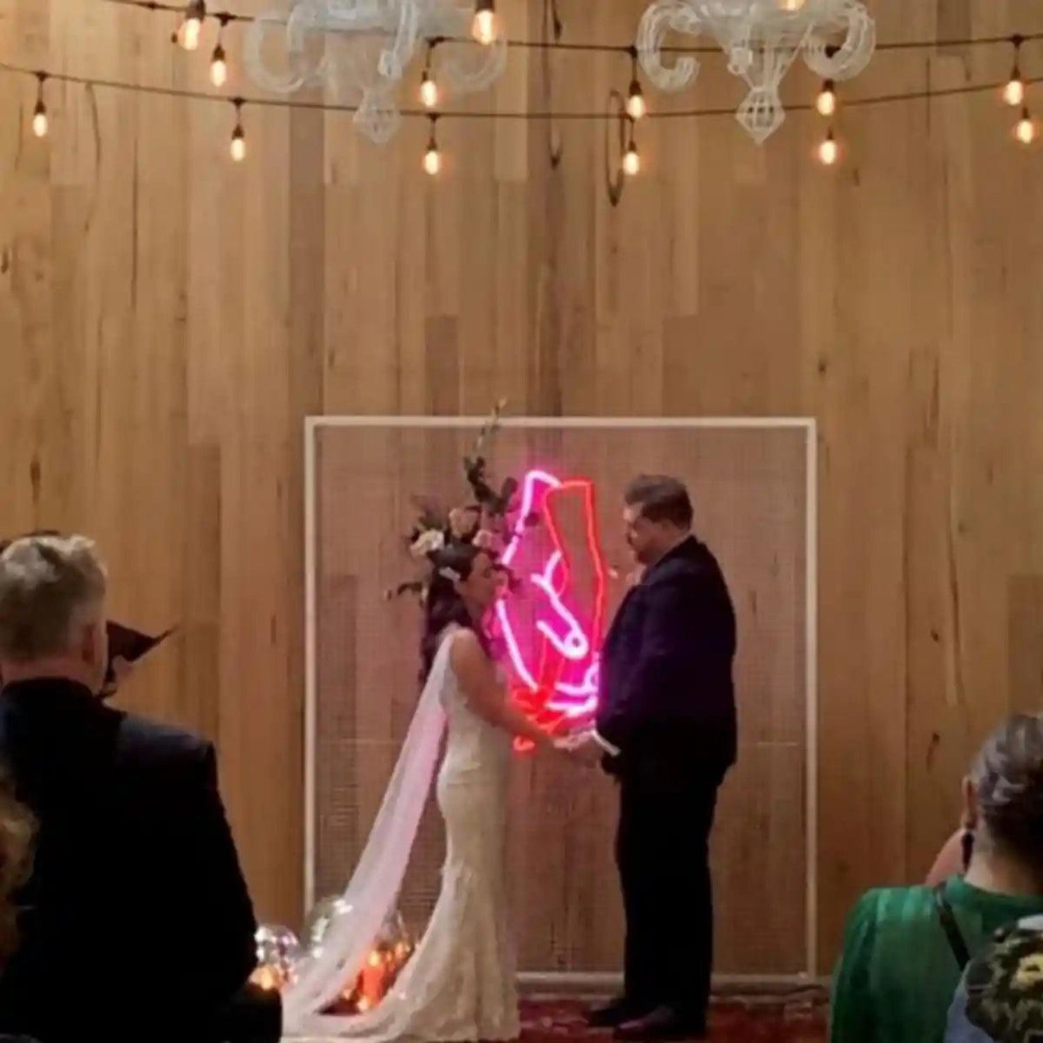 Red Deer Antler Love LED Neon Sign for Wedding Decor | Shineneon