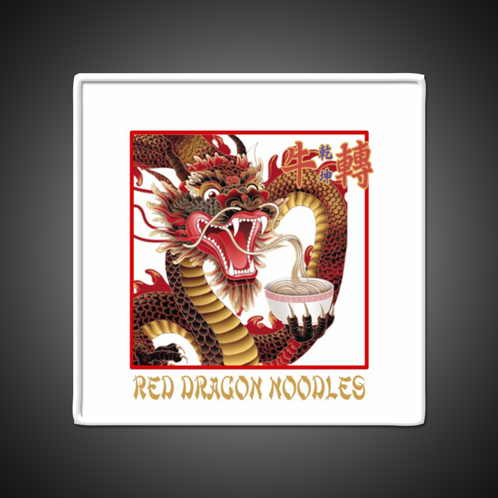 Red Dragon Noodles Led Neon Sign Chinese Food Rgb Color