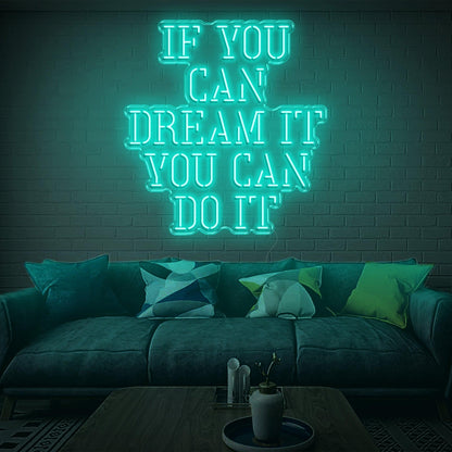 Red Dream It Do It Led Neon Sign Modern Home Decor | Shineneon