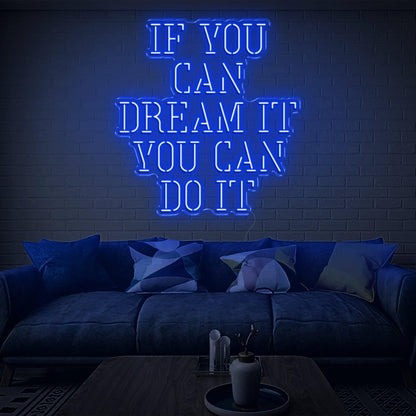 Red Dream It Do It Led Neon Sign Modern Home Decor | Shineneon