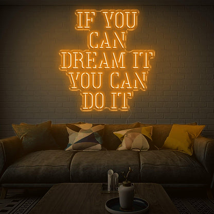 Red Dream It Do It Led Neon Sign Modern Home Decor | Shineneon