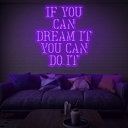 Red Dream It Do It Led Neon Sign Modern Home Decor | Shineneon