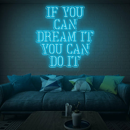 Red Dream It Do It Led Neon Sign Modern Home Decor | Shineneon