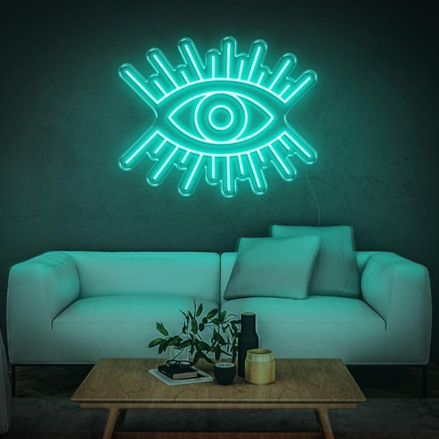 Red Eye Radiant Glow Led Neon Sign For Bar Club Art Studio | Shineneon