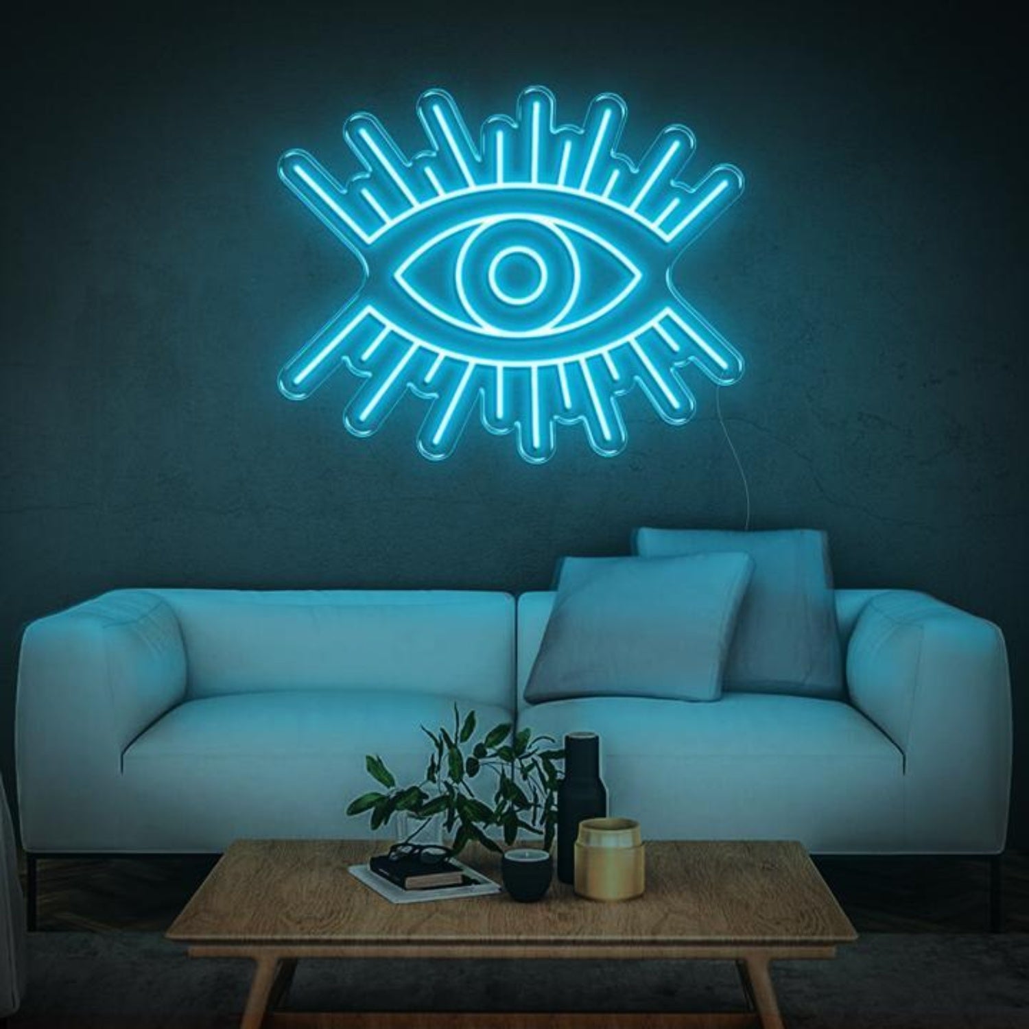 Red Eye Radiant Glow Led Neon Sign For Bar Club Art Studio | Shineneon