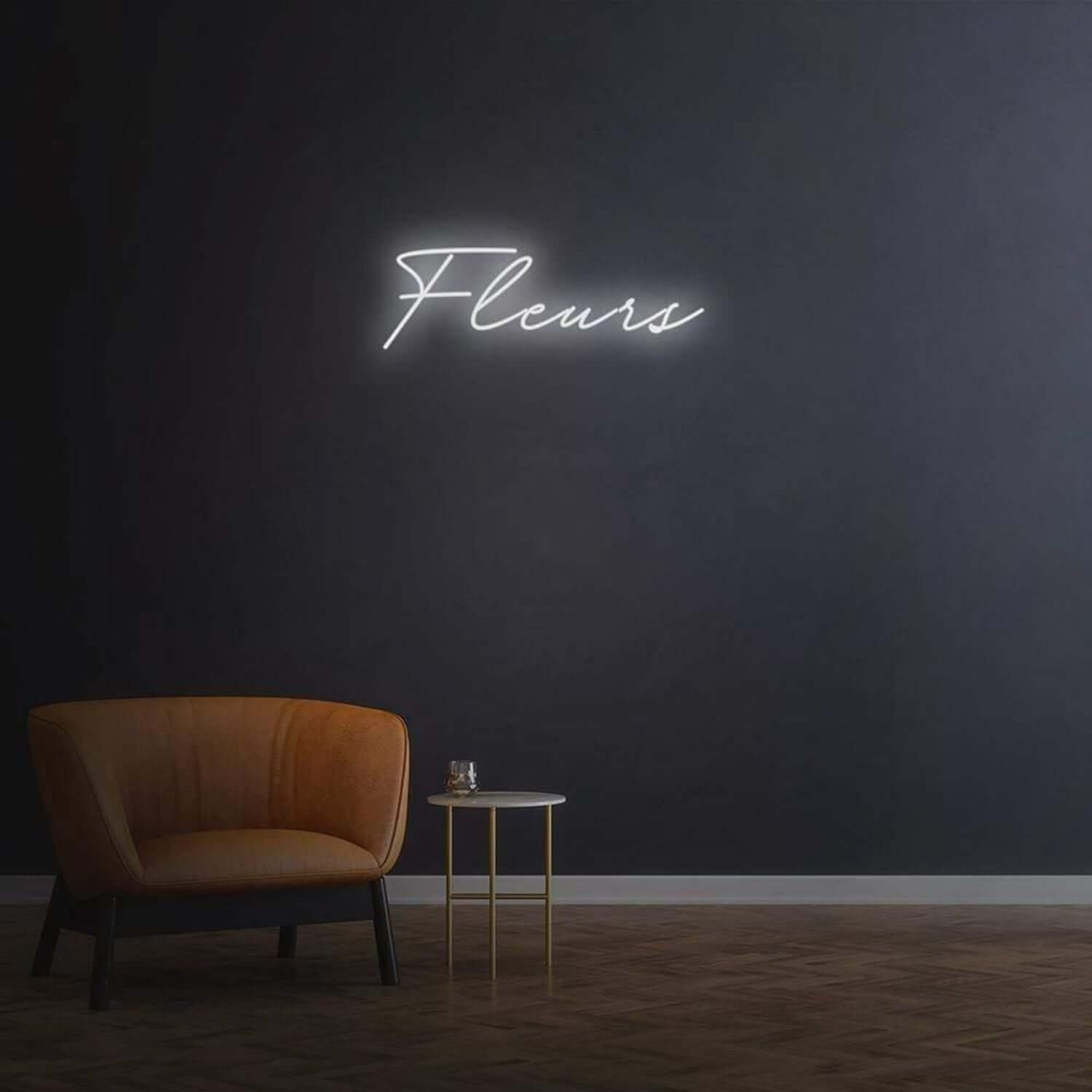 Red Fleurs Led Neon Sign For Home Café Floral Decor | Shineneon