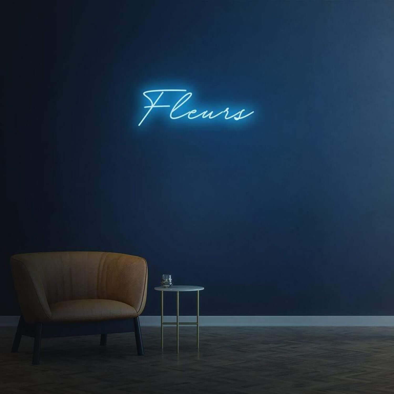 Red Fleurs Led Neon Sign For Home Café Floral Decor - Shineneon