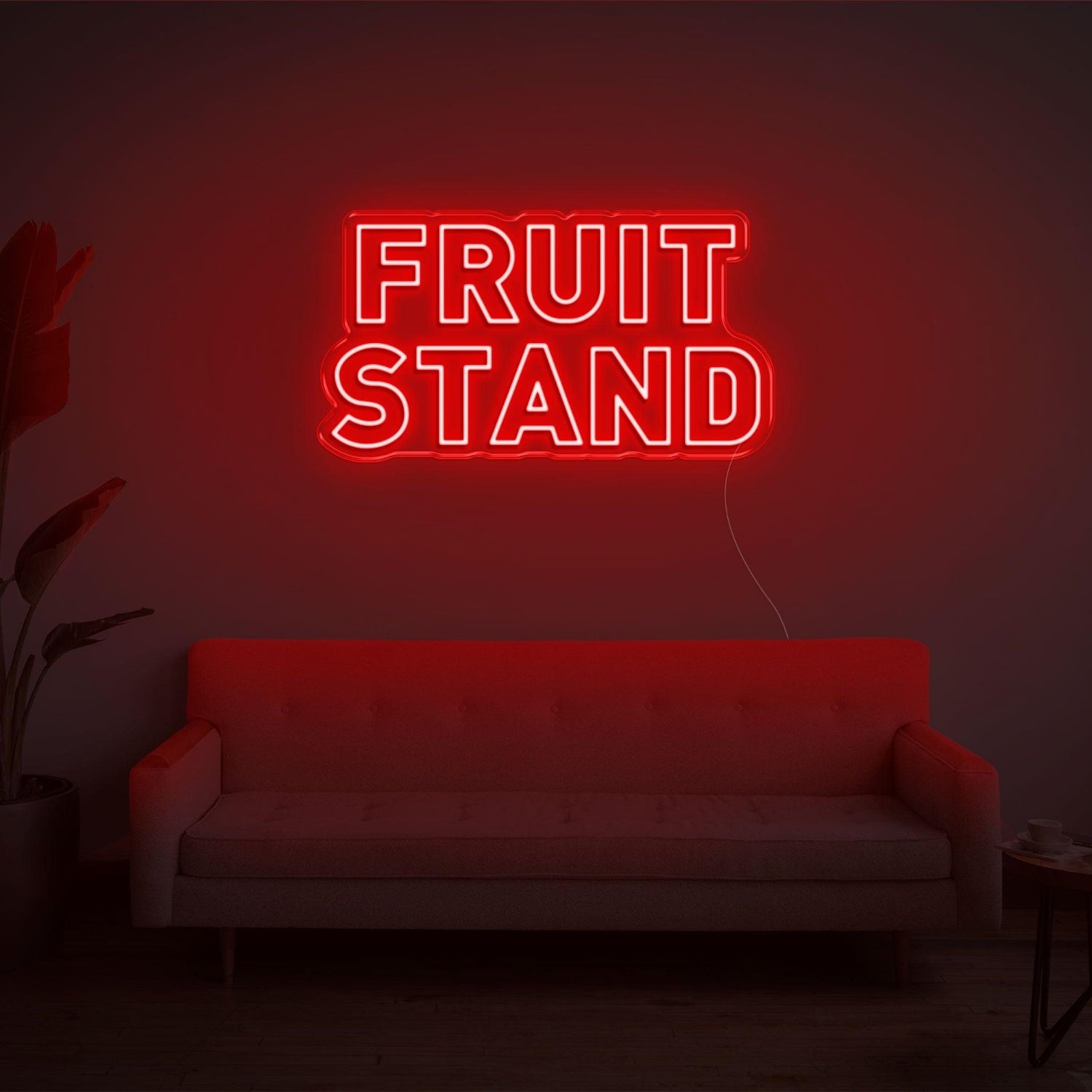 Red Fruit Stand Led Neon Sign For Indoor Home Store Decor | Shineneon