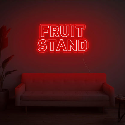 Red Fruit Stand Led Neon Sign For Indoor Home Store Decor | Shineneon