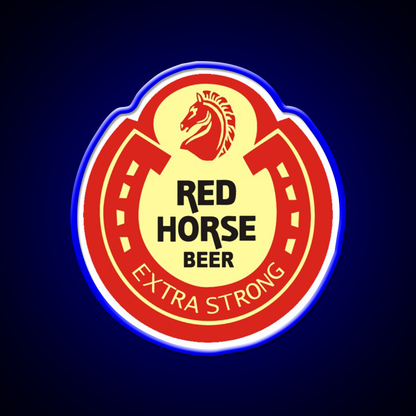 Red Horse Beer Logo Beer Bar Decor Led Neon Sign Rgb Color - LED neon sign view 5