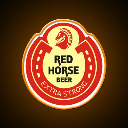 Red Horse Beer Logo Beer Bar Decor Led Neon Sign Rgb Color - LED neon sign view 6