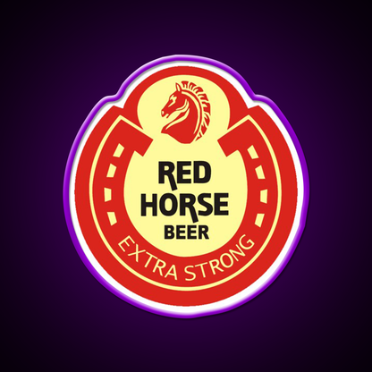 Red Horse Beer Logo Beer Bar Decor Led Neon Sign Rgb Color - LED neon sign view 9