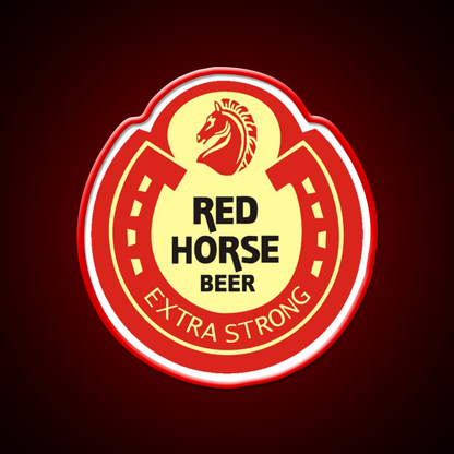 Red Horse Beer Logo Beer Bar Decor Led Neon Sign Rgb Color - LED neon sign view 10