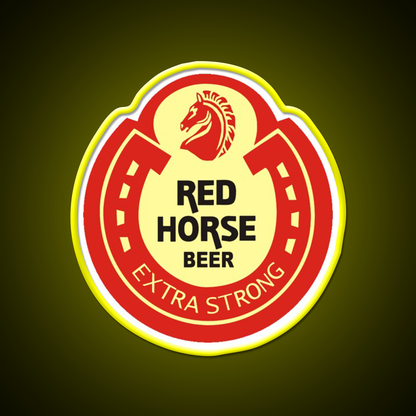 Red Horse Beer Logo Beer Bar Decor Led Neon Sign Rgb Color - LED neon sign view 7