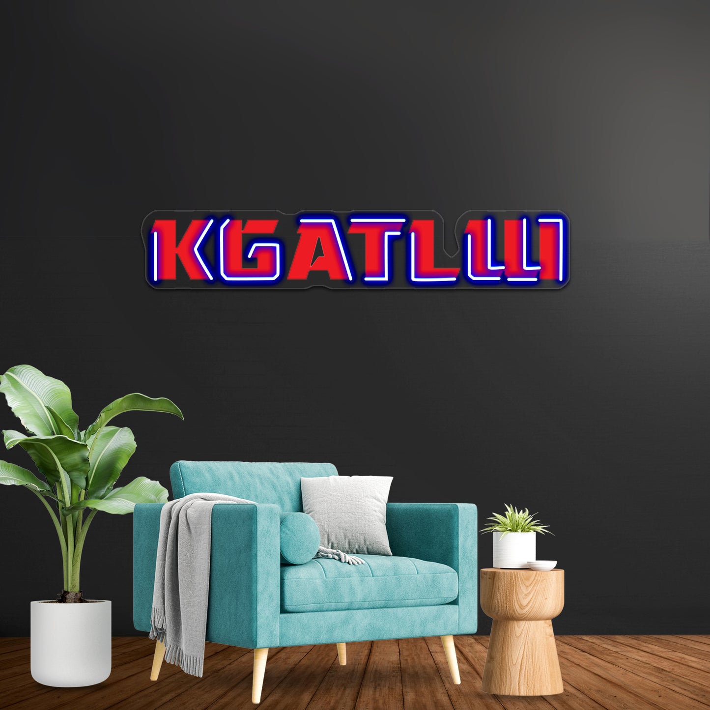 Red Kgatlw Wall Artwork Neon Signs