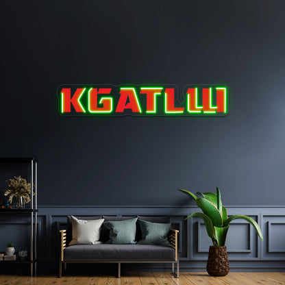 Red Kgatlw Wall Artwork Neon Signs