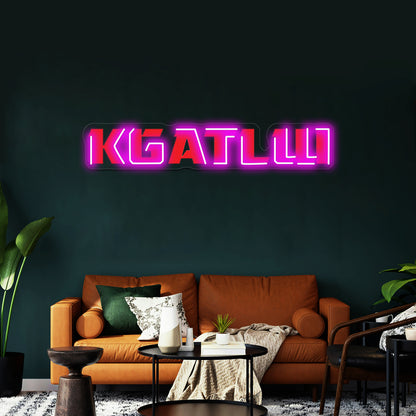 Red Kgatlw Wall Artwork Neon Signs