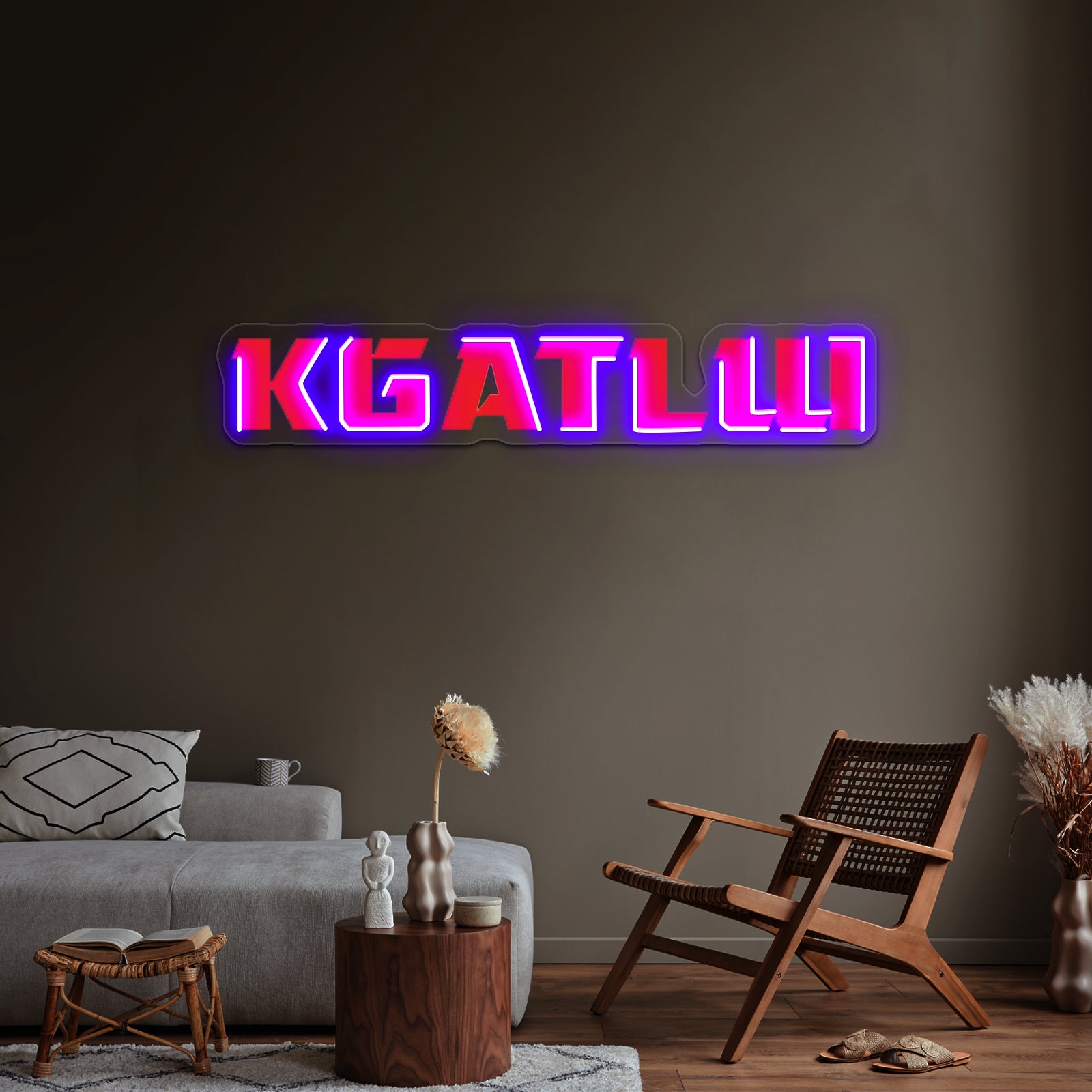 Red Kgatlw Wall Artwork Neon Signs | Shineneon