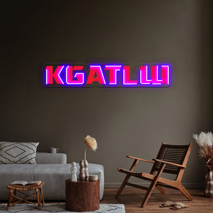 Red Kgatlw Wall Artwork Neon Signs