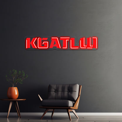 Red Kgatlw Wall Artwork Neon Signs