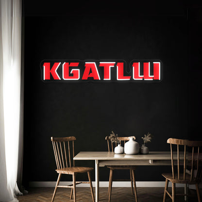 Red Kgatlw Wall Artwork Neon Signs