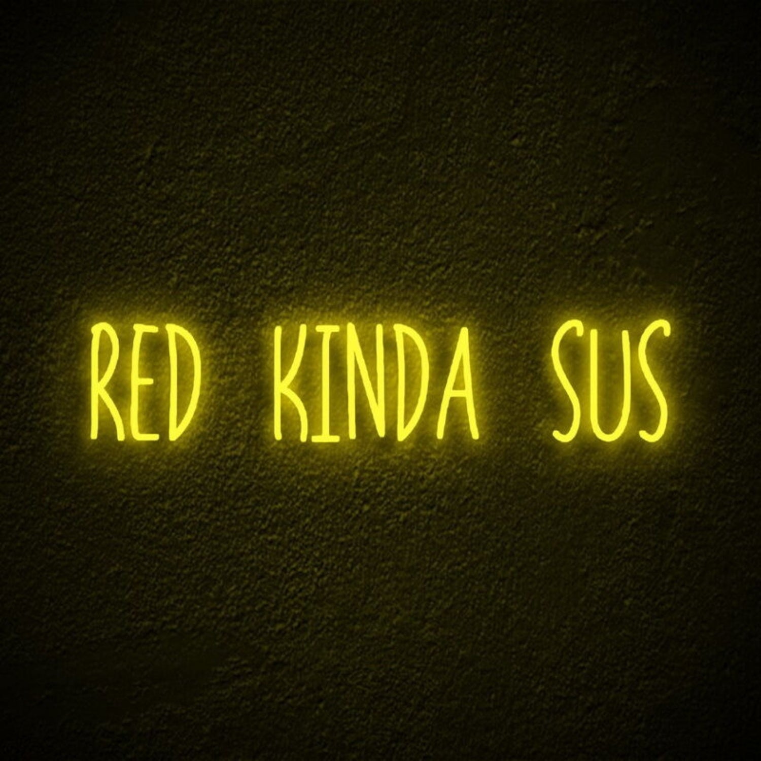 Red Kinda Sus Led Neon Sign Famong Us Fans | Shineneon