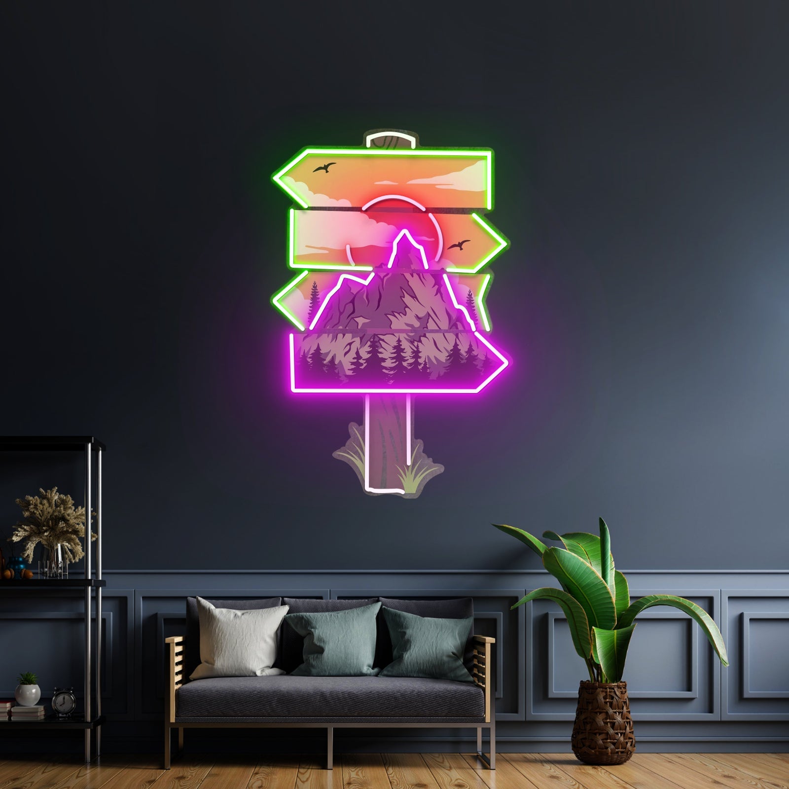 Red Moon Forestry Led Neon Sign Light Custom Led Signs - Shineneon