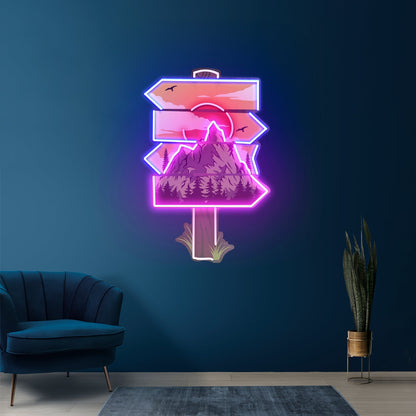 Red Moon Forestry Led Neon Sign Light Custom Led Signs - Shineneon