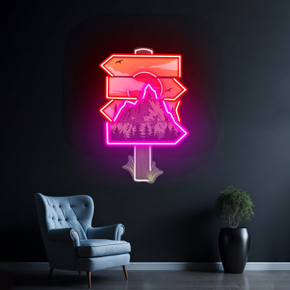 Red Moon Forestry Led Neon Sign Light Custom Led Signs - Shineneon