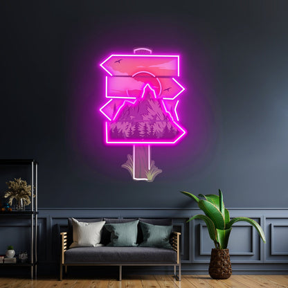 Red Moon Forestry Led Neon Sign Light Custom Led Signs - Shineneon