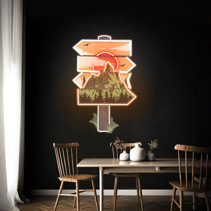 Red Moon Forestry Led Neon Sign Light Custom Led Signs - Shineneon