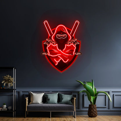 Red Ninja Led Neon Sign Light Custom Led Signs - Shineneon