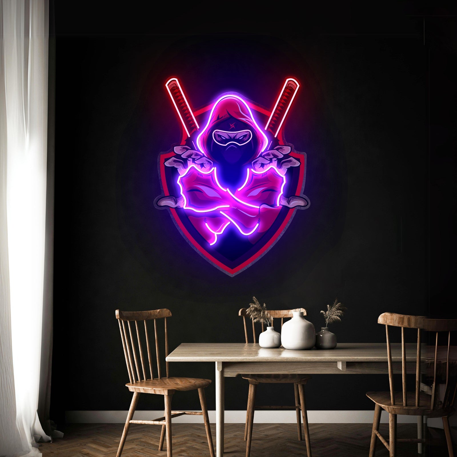 Red Ninja Led Neon Sign Light Custom Led Signs - Shineneon