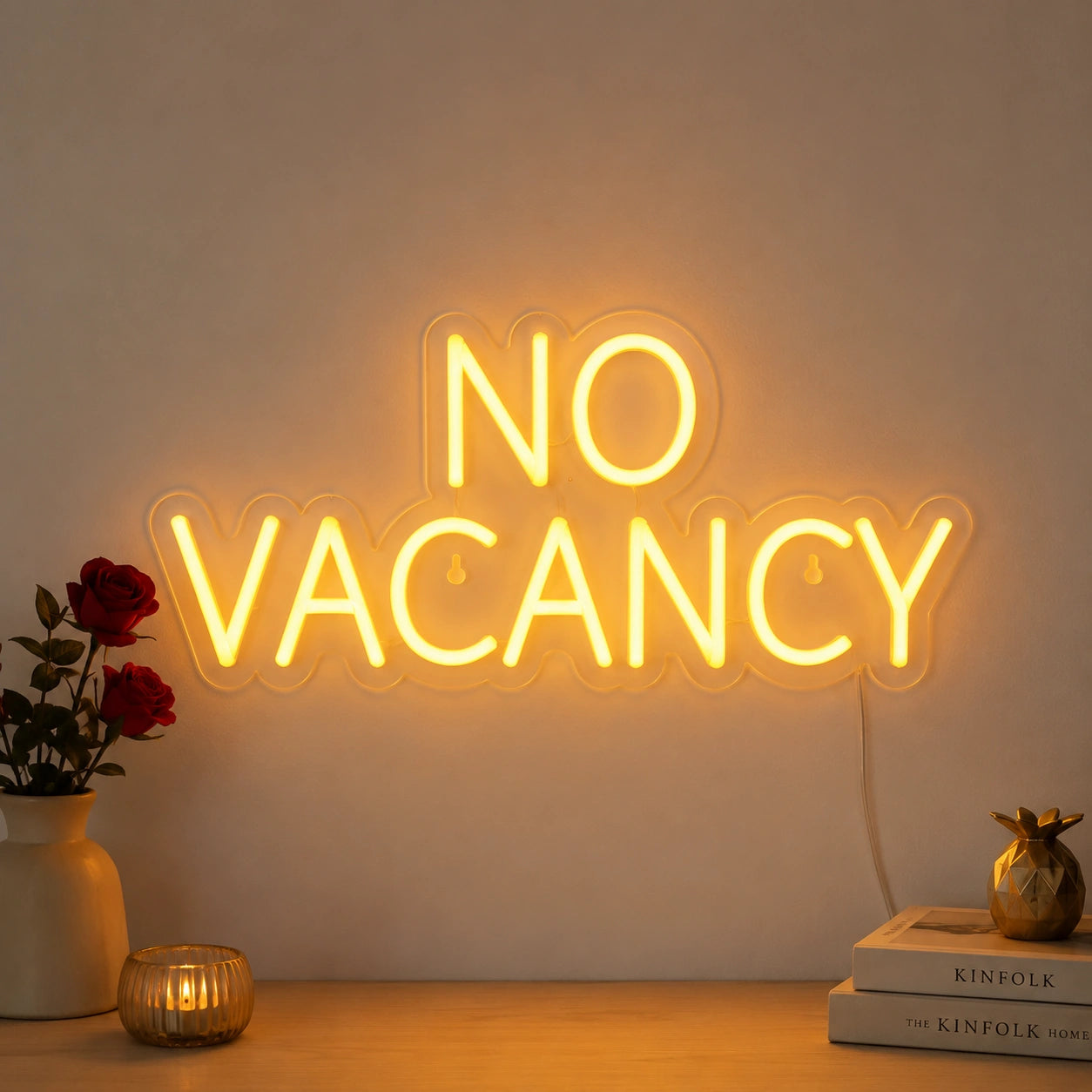 Red No Vacancy Neon Sign LED Neon Sign high-converting product image