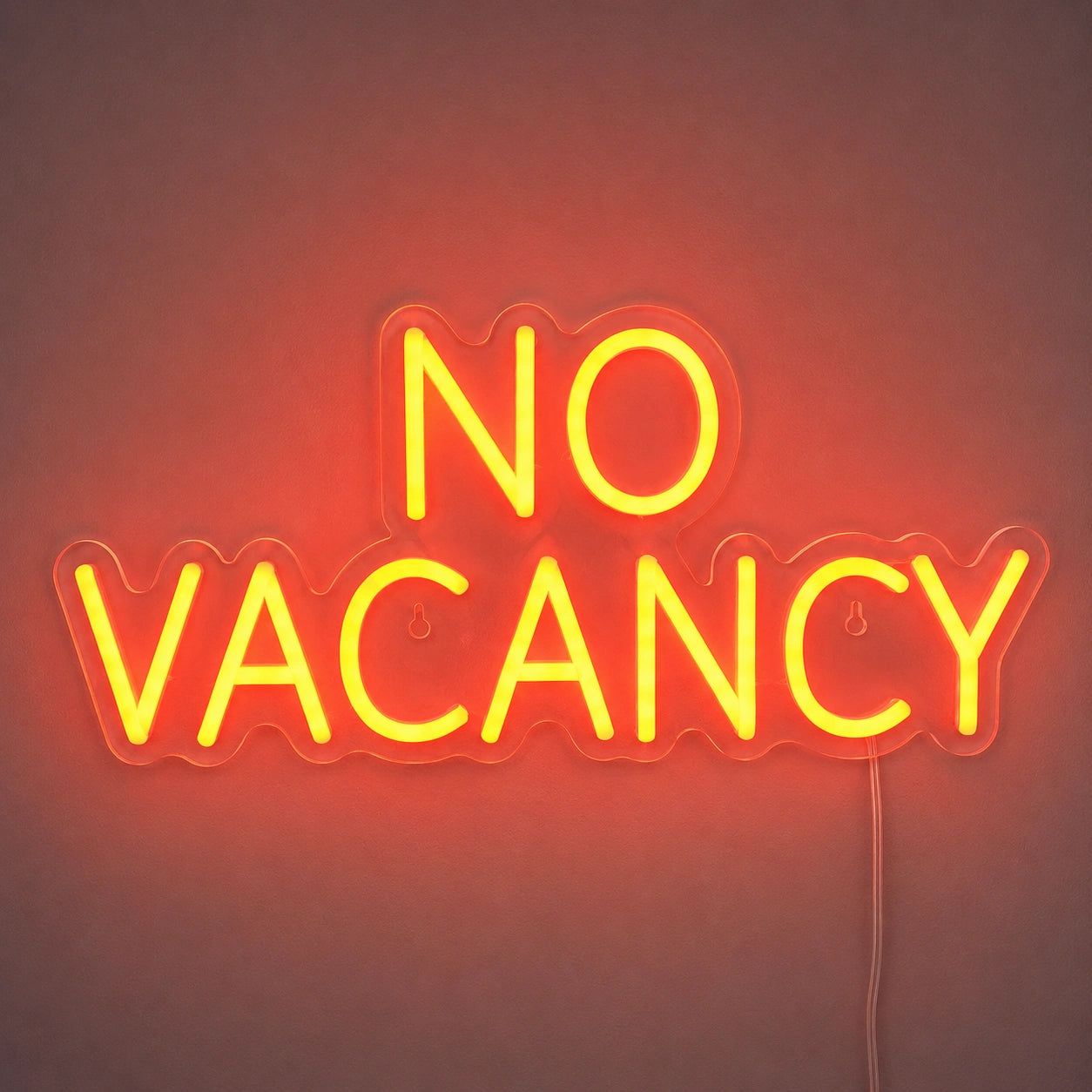 Red No Vacancy Neon Sign LED Neon Sign main product image
